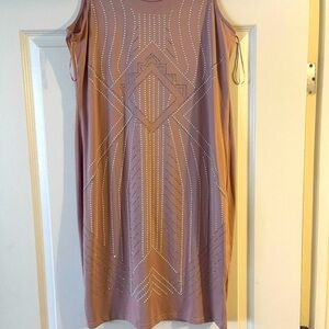 Soft purple midi dress